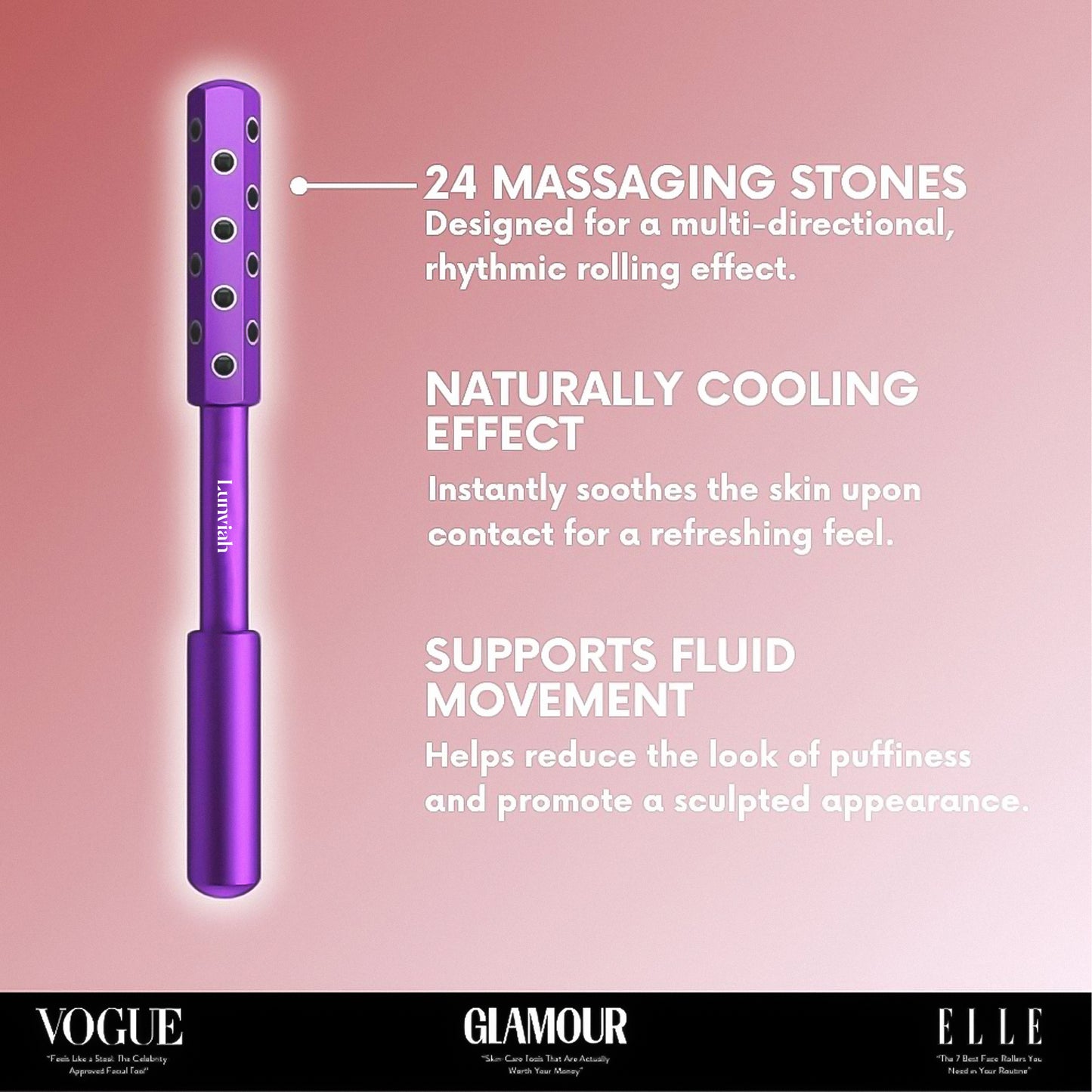 Lunviah™ LuxeLift Lymphatic Drainage Roller