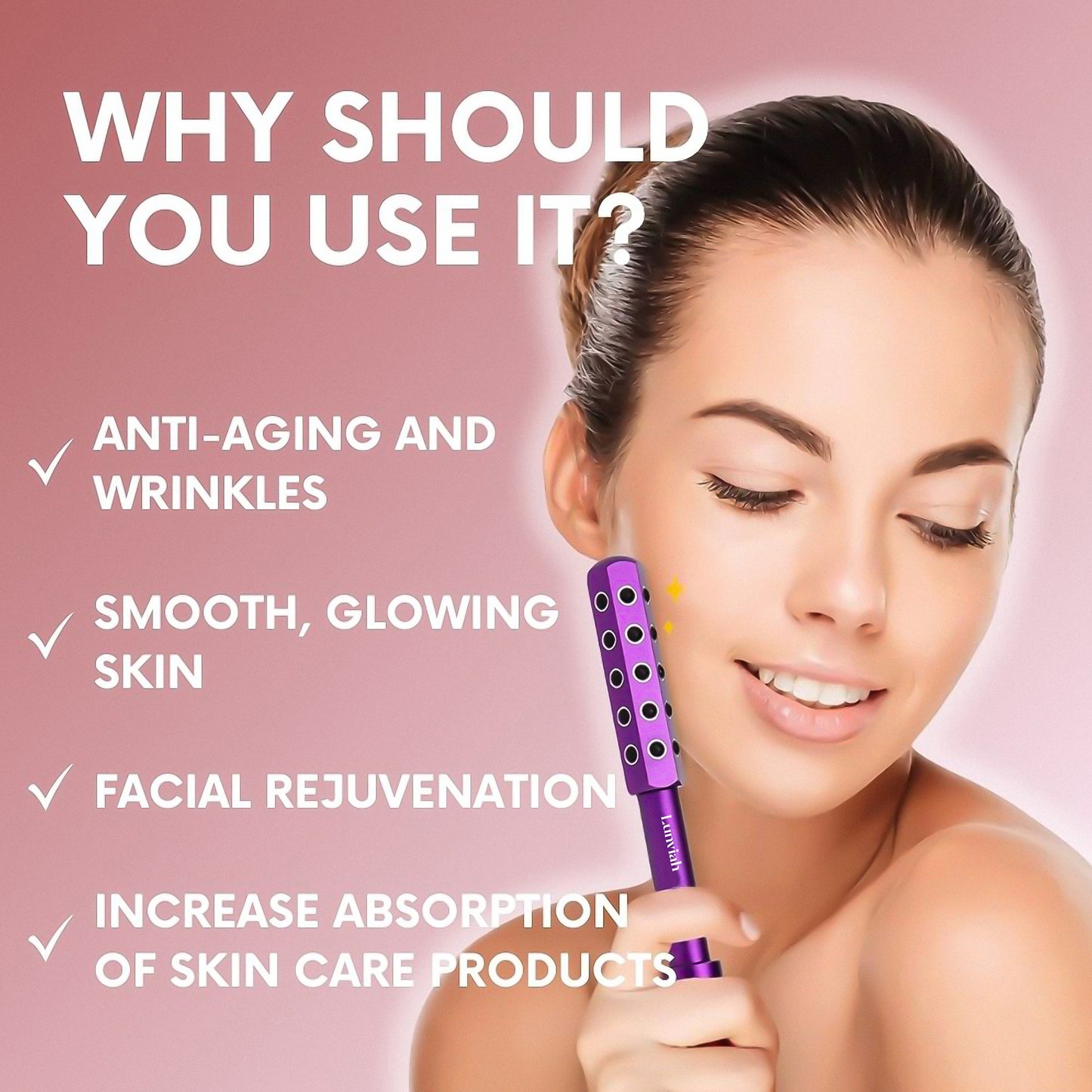 Lunviah™ LuxeLift Lymphatic Drainage Roller